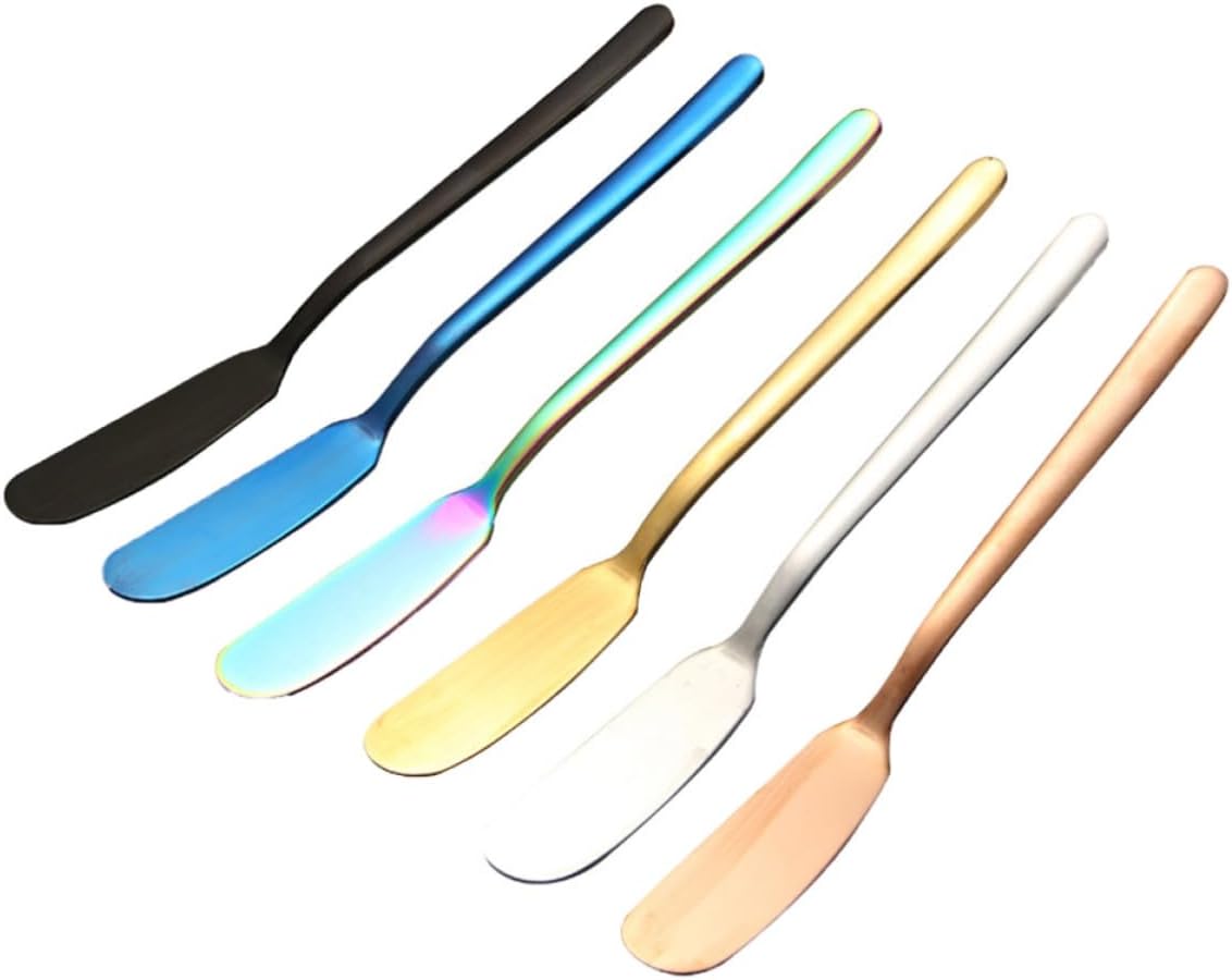6pcs Butter Spreader Knife for Cream and Jam Slicing Stainless Steel