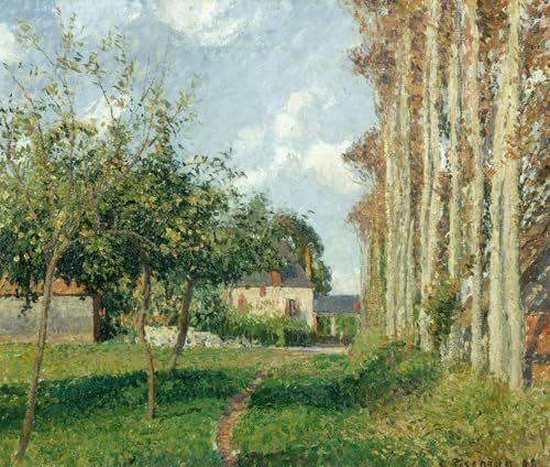 Impression toile Camille Pissarro Varengeville l'après-midi tableau de maître 60x90