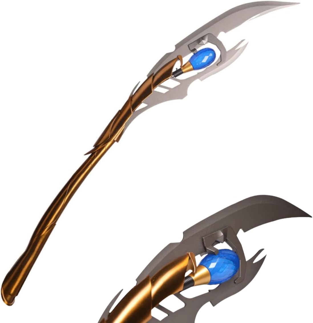Sword Valley Loki Laufeyson/Odinson Scepter, Chitauri Sceptre - Premium Ornamental Staff with Illuminating Gem – Stainless Steel Construction, 118cm/46.45" Length - Cosplay Prop, Perfect Collectibles 2