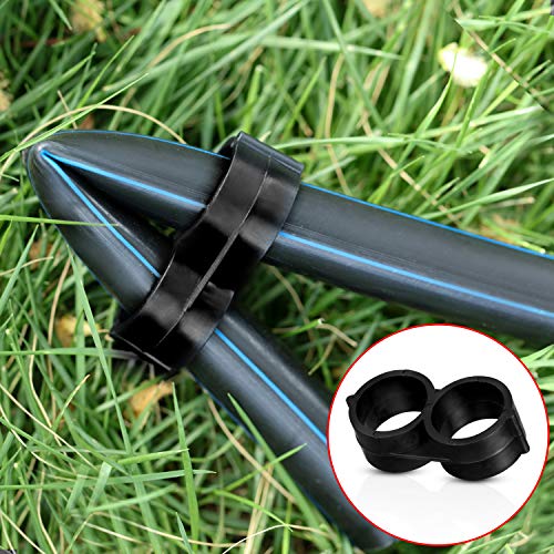 Boao 28 Pieces Drip Irrigation Fittings Kit 1/2 Inch Tubing Set Including 7 Tees, 7 Couplings, 7 Elbows And 7 End Cap Plugs Drip Irrigation Barbed Connectors For Compatible Drip Or Sprinkler Systems #TOP4