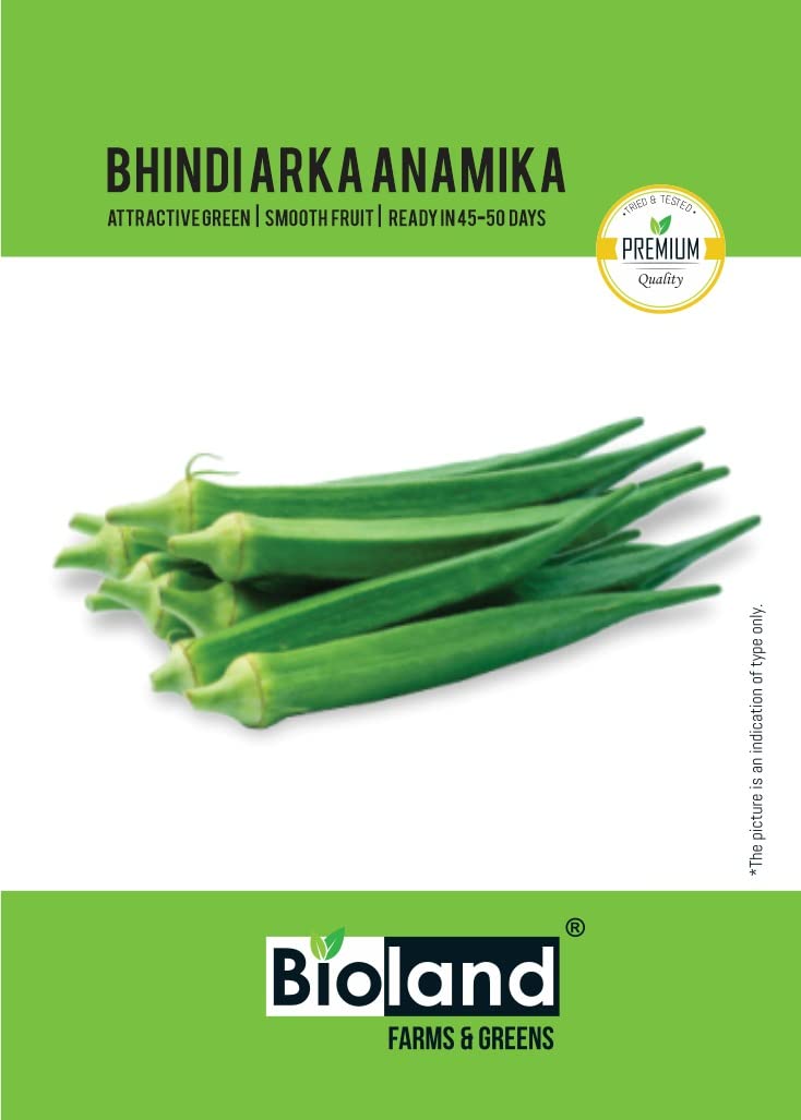 BIOLAND Lady Finger or Bhindi Arka Anamika Okra Seeds (B0BRNL9G9R) Amazon Price History, Amazon Price Tracker
