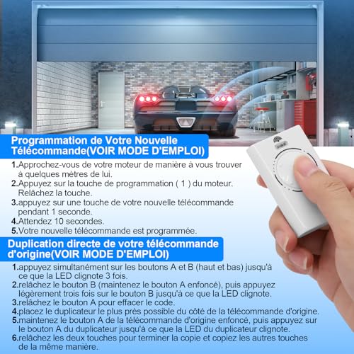 3PCS Door remote controls, Garage Door Opener Remotes, Universal remote control for garage doors, 2-channel remote control for garage