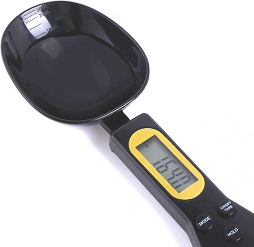 Miniatura 7 de Cucharas medidoras electrónicas, balanza digital de cuchara de cocina, 17.64 oz0.00 oz, pantalla digital, taza de medición desmontable precisa con