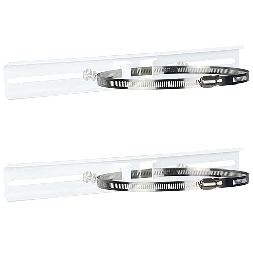 LeMotech Kits de montaje en poste, soportes de acero inoxidable de 15.748in con abrazadera ajustable de 1.969-7.874in para caja de conexiones al