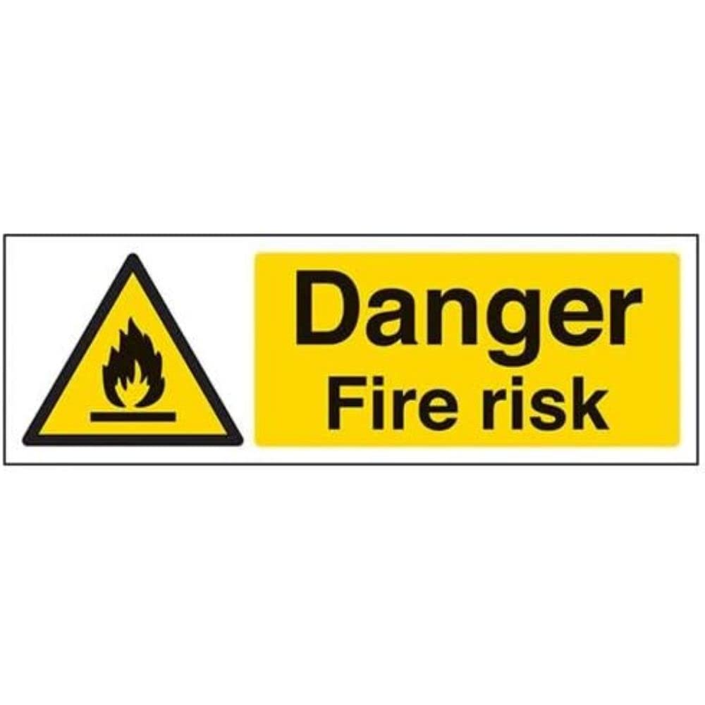 Vsafety Warnschild LPG Schwer Entflammbar – 300x100 Mm, Kunststoff, Schwarz/gelb
