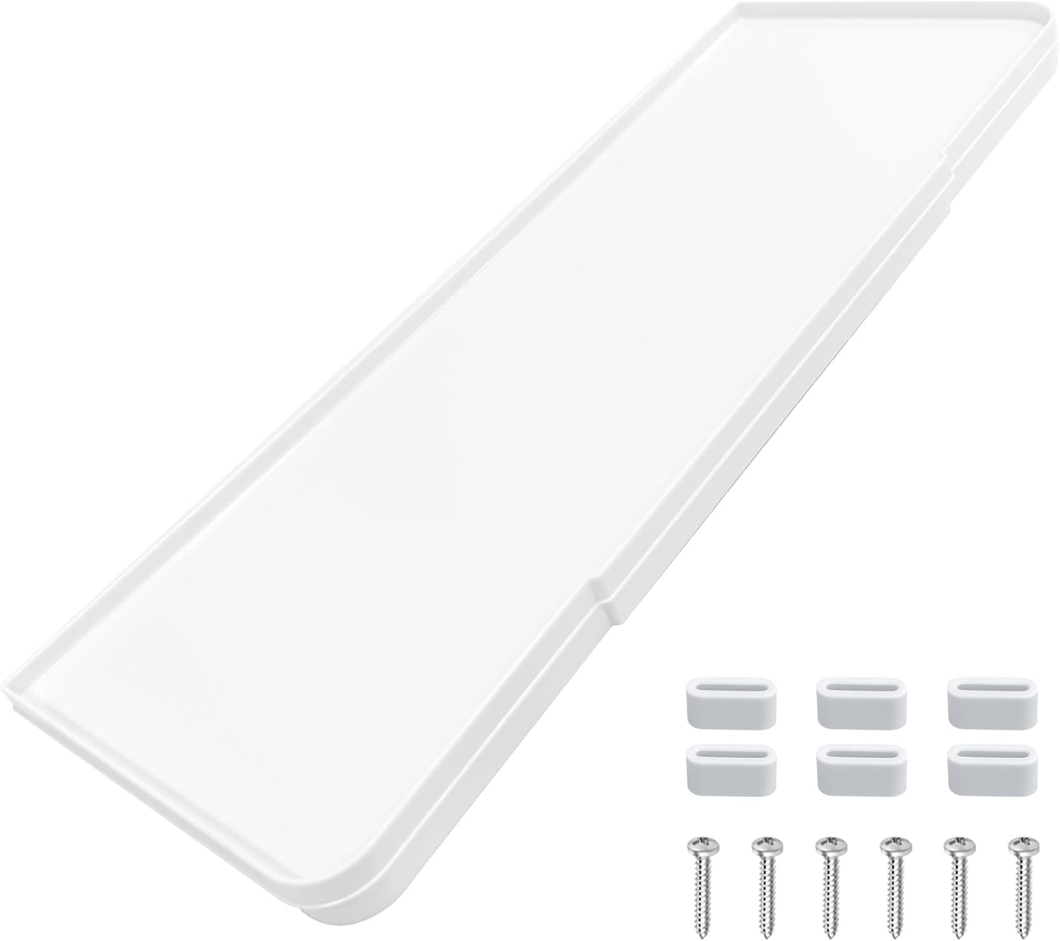 Earthtec 40271 Toilet Tank Cover Lid Replacement White-The Tanks Measures 21-3/16 inch (L) x 7-7/8 inch (W) x 1-1/8 inch (H)