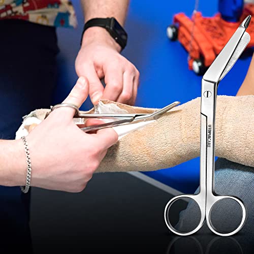 Image of Utopia Care Bandage Scissors, 7.5 Inch Stainless Steel Shears for First Aid and Professional Use - Silver