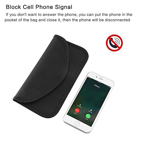 Onever 1963981-2PACK-BAGS Signal Blocking Bag, Gps Rfid Faraday Bags For Phones Faraday Bag Pouch Shield Cage Wallet Phone Case thumb #6