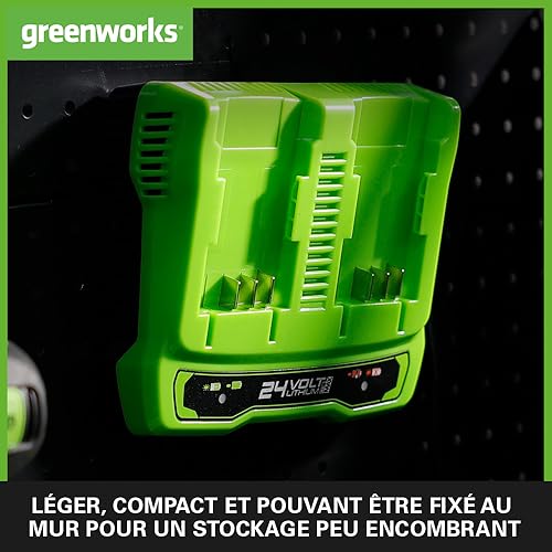 Greenworks POWERALL 24V Chargeur double emplacement - vue 7