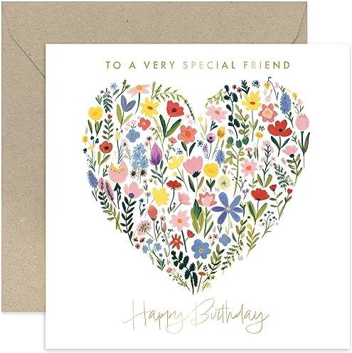 Old English Co. Very Special Friend Birthday Card for Her - Floral ...