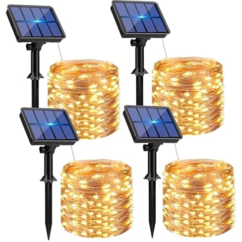 btfarm 4 Pack Solar String Lights Cover