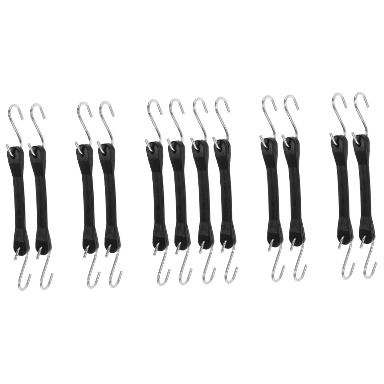 12 Pezzi Cinghie Elastiche Fissaggio Bagagli Regolabili Resistenti e Versatili Cinturini Elastici con Fibbia per Valigie e Pacchi Materiali Qualità per Uso Frequente Facili da