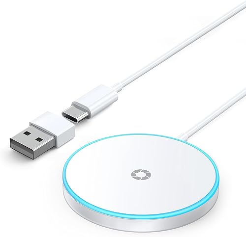 Miniatura 1 de Cargador MagSafe de 15 W, magnético, portátil, inalámbrico, almohadilla de carga rápida para iPhone 1615141312 y AirPods 2 3 Pro, cargador rápido