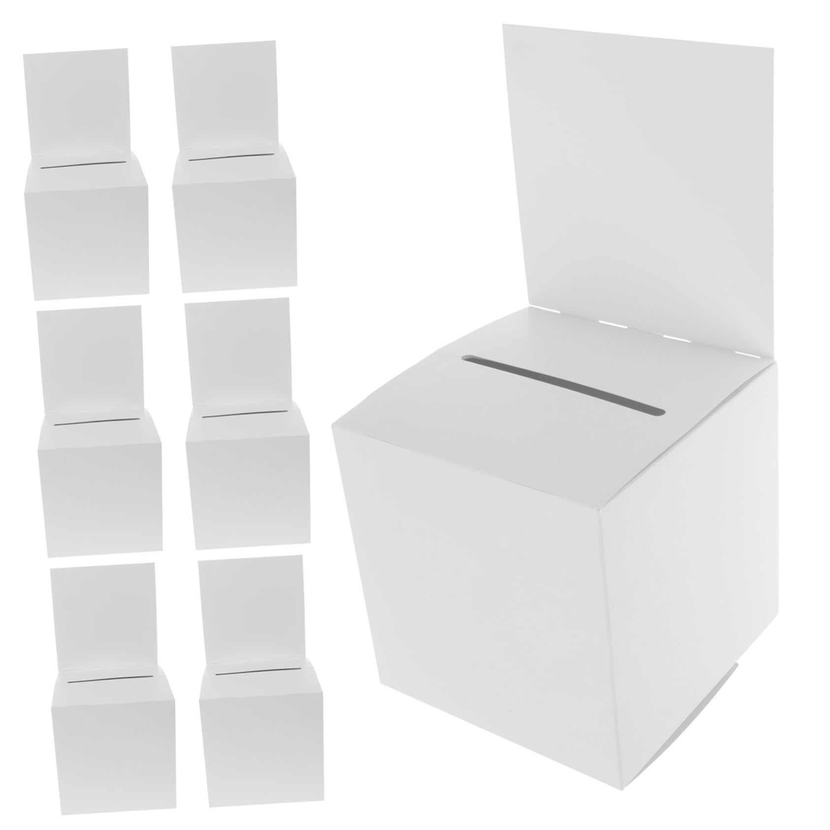PRETYZOOM 12pcs Box Set Raffle Ballot Box Voting Box Slot Donation Box for Party
