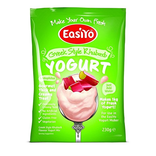 EasiYo Greek Style Rhubarb Yogurt