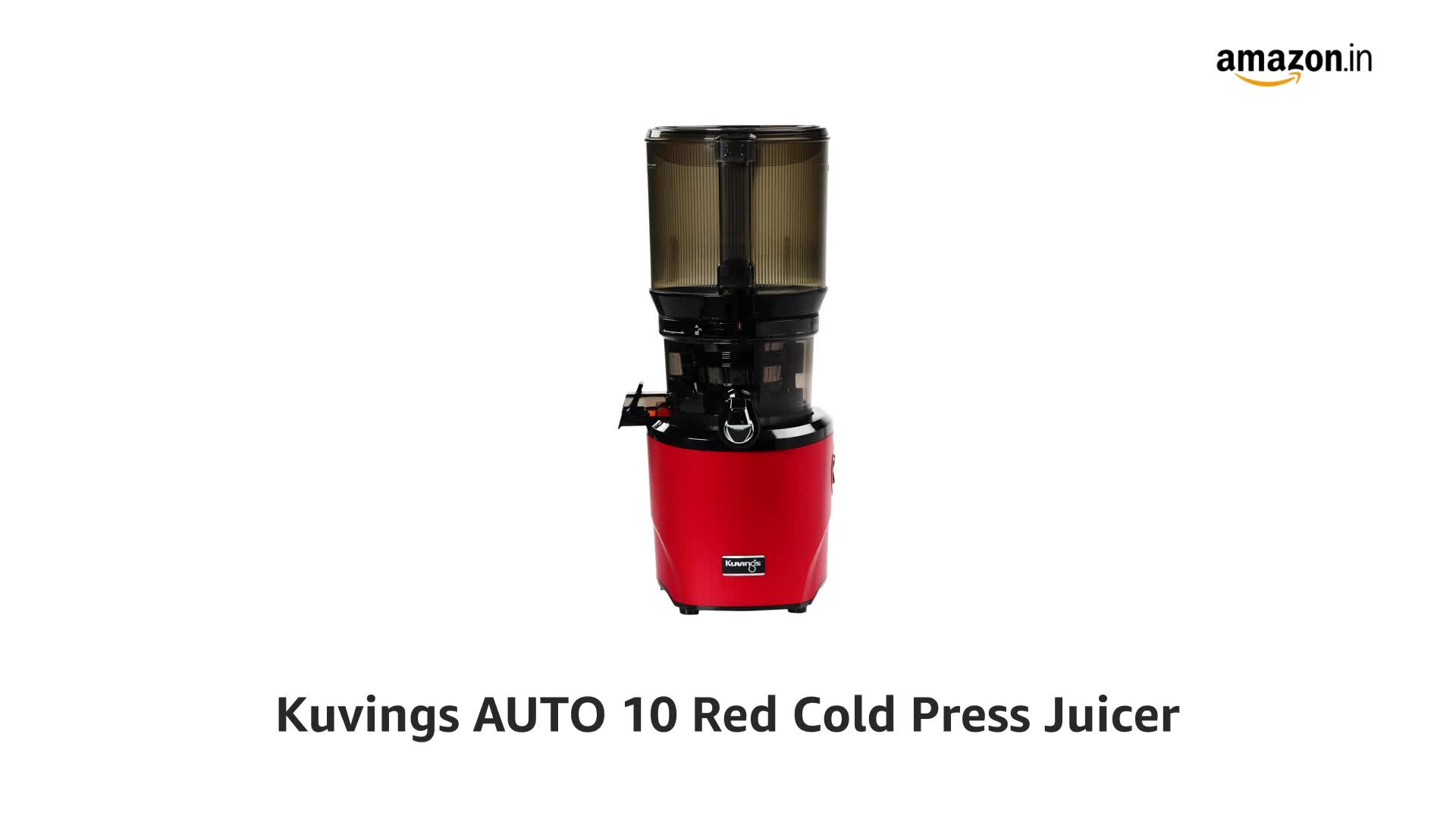Kuvings AUTO 10 Red Cold Press Juicer (2024 Launch), Ultimate