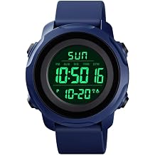 Mens Digital Military Sports Watch Waterproof with Stopwatch Alarm LED Backlight for Outdoor Activities