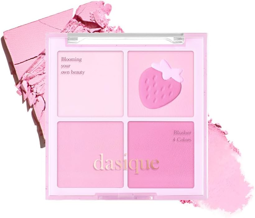 Blending Mood Cheek (06 Berry Smoothie) | 4 Blendable Shades in Lightweight Smooth Powder | Vegan | Pink Blush