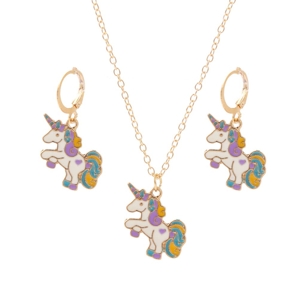 YouBella Jewellery Gold Plated Unicorn Necklace Jewellery Set with Earrings for Girls and Women (Multicolor) (Style 2) (B09K5S1PSY) Amazon Price History, Amazon Price Tracker