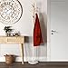 Versa 18790697 Perchero pie blanco - Metal y madera 171x28x28cm, 6 colgadores
