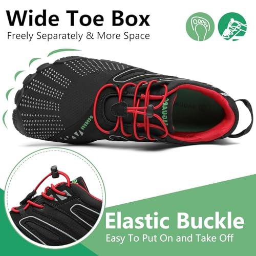 Image of SAGUARO Womens Mens Barefoot Shoes Minimalist Trail Runner Wide Toe Box Zero Drop Outdoor Cross Training Shoe