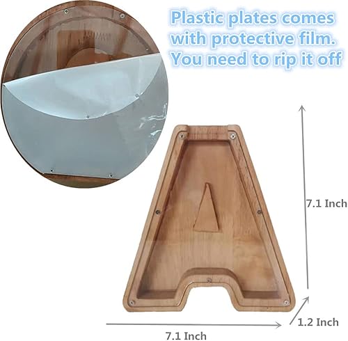 Miniatura 7 de Banco de dinero de madera, letras personalizadas, texto y texto grabado, caja de dinero de madera, regalo para niños, regalo de Navidad, cumpleaños,