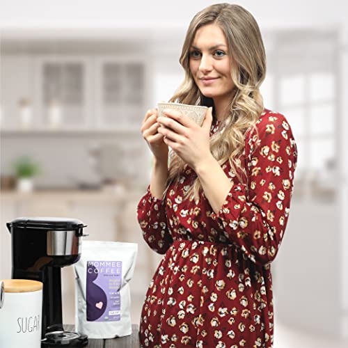 Mommee Coffee Full Caf Ground Low Acid Coffee - 100% Arabica Organic Coffee Beans With Smooth Caramel Flavor - Medium Grind For Drip, Reusable One Cup Filters - 11 Oz #TOP5