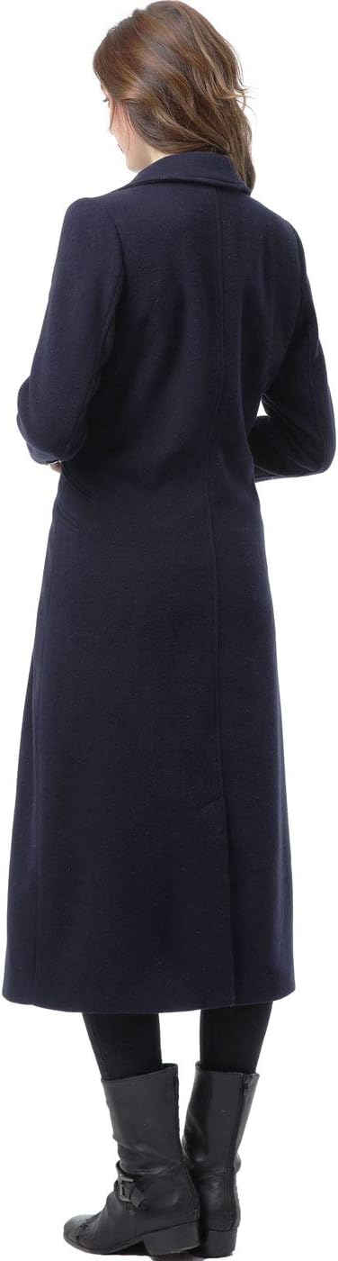 BGSD Women Vivian Wool Blend Long Waking Pea Coat (Also available in Plus Size)