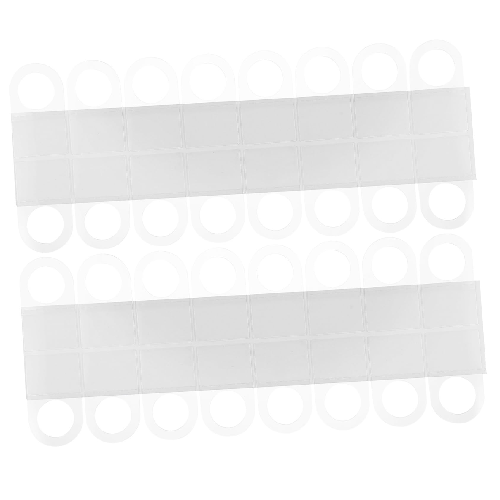 Crochets adhésifs transparents PET Alipis 500 autocollants suspendre organiser trou rond