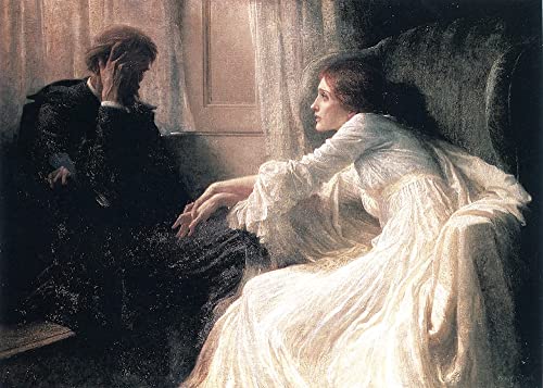 Tableau la confession Frank Dicksee une impression d'art murale romantique