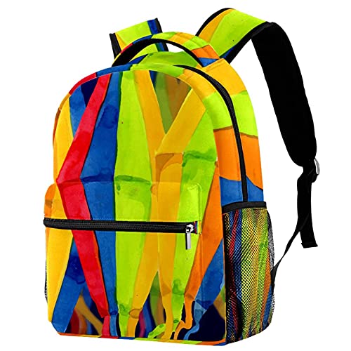 Sac à dos de voyage aquarelle avec porte-bouteille pour enfants