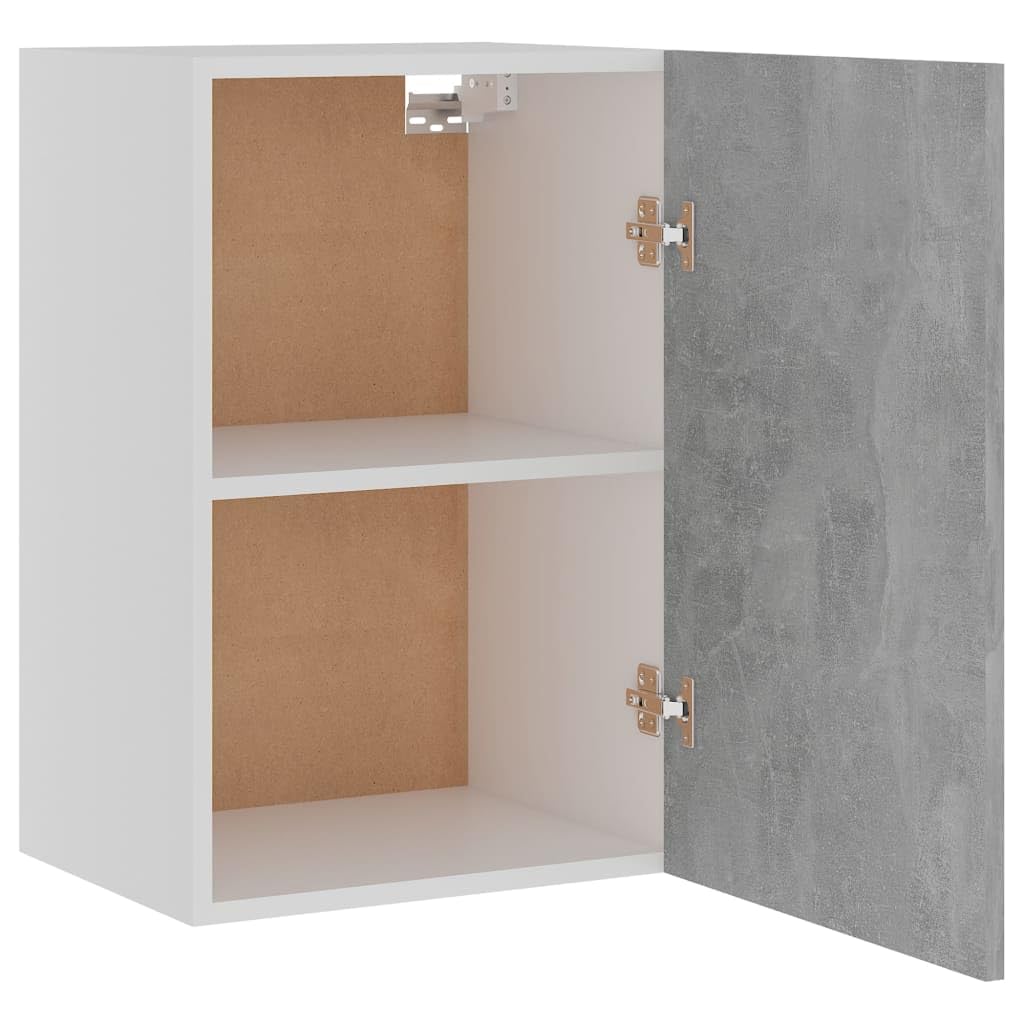 vidaXL Hängeschrank Lyon Betongrau 39,5x31x60 cm Holzwerkstoff, Küche Schrank, Einbauküche, Küchenzeile, Küchenmöbel, Oberschrank, Küchenschrank