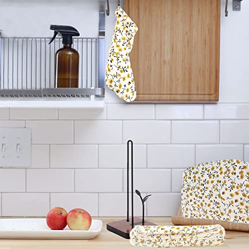 Sujude CYMJ Reusable Paper Towels Swedish Dish Washable - 15 Pack Cotton Pulp Reusable Napkins Alternative Eco Friendly Thick And Strong Cloth Paper Towels Roll thumb #6