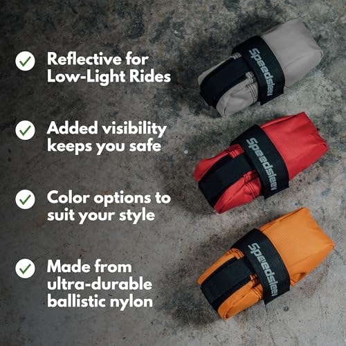 Image of SpeedSleev Ranger Cycling Adventure Pack - Bike Saddle Bag for Road Bikes, Mountain Bikes & Gravel Bikes - Lightweight Bicycle Under Seat Bag - Bike Accessories & Tools - Waterproof Bike Bag (Grey)