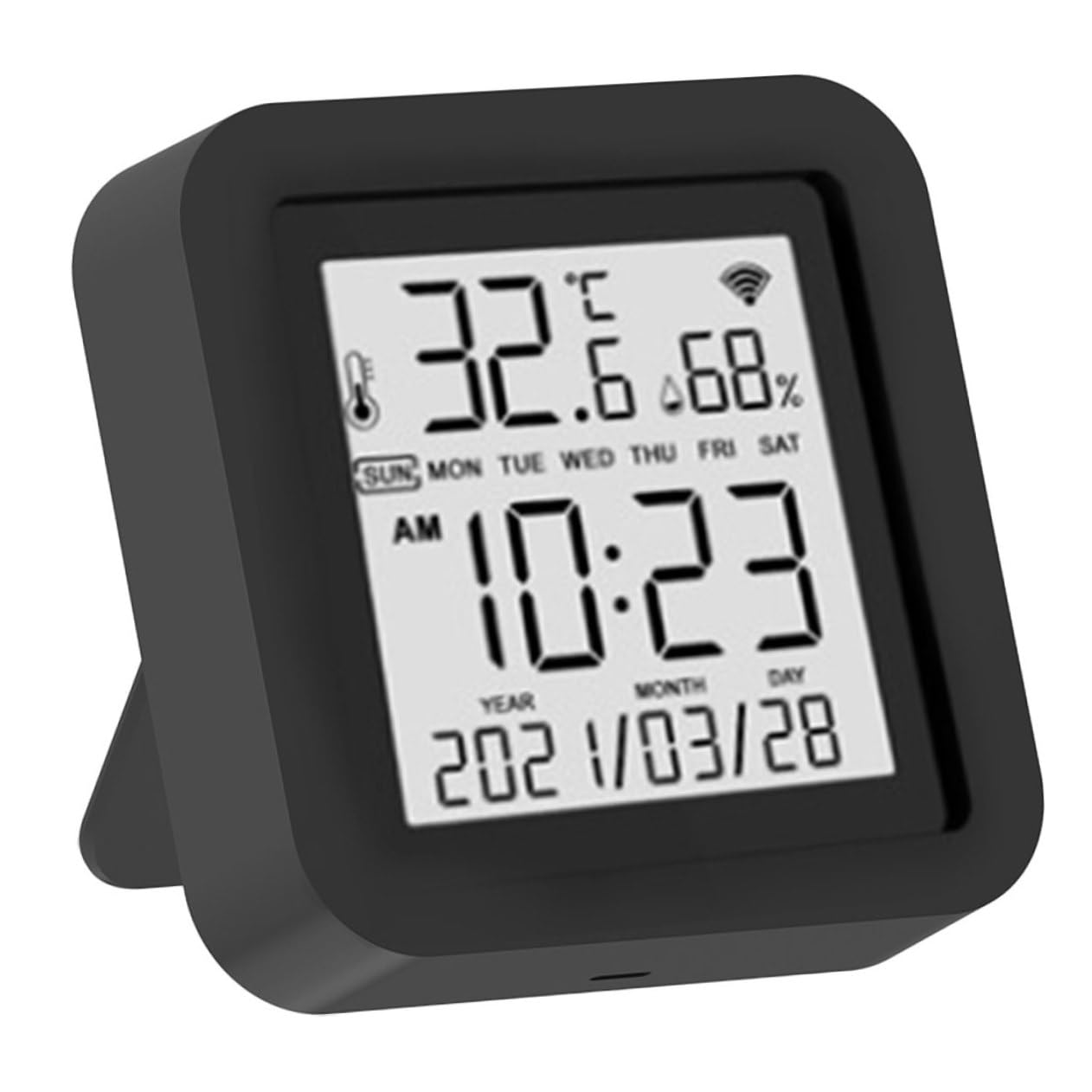 DOITOOL Misuratore Umidità Sensore Temperatura Igrometro Da Tavolo Per Strumento Misurazione Della Temperatura Display Facile Da Leggere