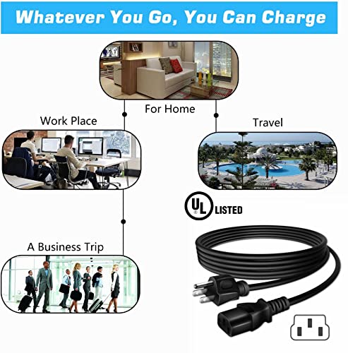 Cable de alimentación AC de 5 pies para purificador EcoQuest miniatura 5