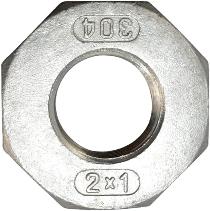 2" Male x 1" Female Thread Reducer Bushing Pipe Fitting, Adapter, Stainless steel SS 304 NPT