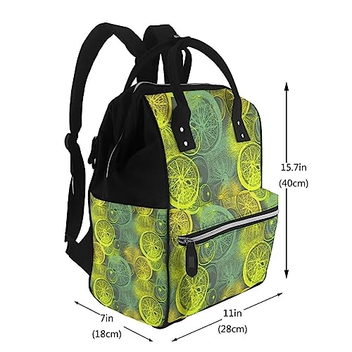Sac à dos décontracté multicolore avec compartiment PC portable