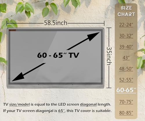 Outdoor TV Cover 60 - Additional View
