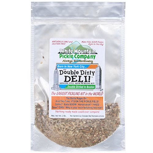 SUYMIS White Mountain Pickle Co. Double Dirty Deli Full Sour Pickling Kit - Make It in Bag