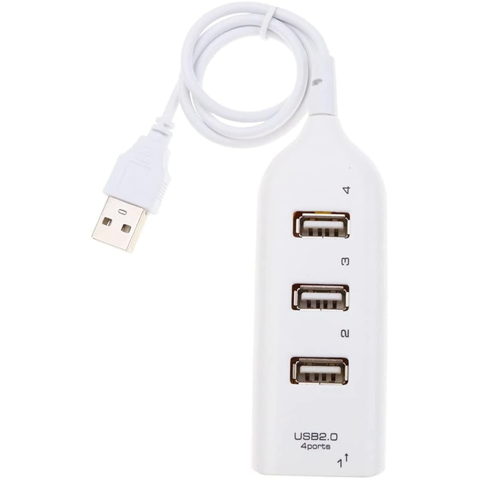 Adaptador de Cubierta de Alta Velocidad Hub Mini USB 2.0 Splitter de 4 Puertos para PC portátil Receptor de portátiles Accesorios de periféricos de la computadora