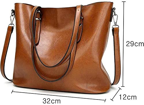 Image of Faux Leather Women Handbags Shoulder Hobo Bag Purse With Long Strap(Fits up to 12.9 inch Tablet /15.6 inch) Purse