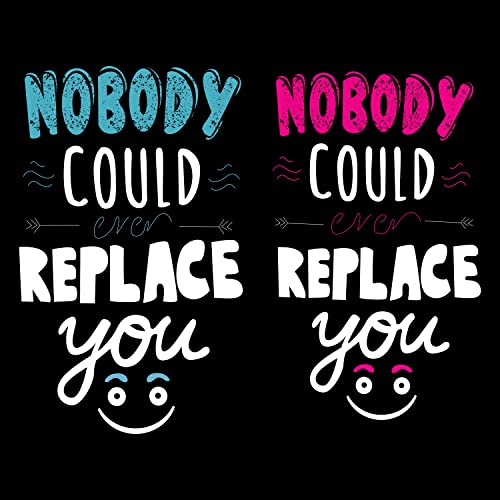 Image of Hangout Hub | Couple Tshirts | Nobody Could Replace You | Set of 2