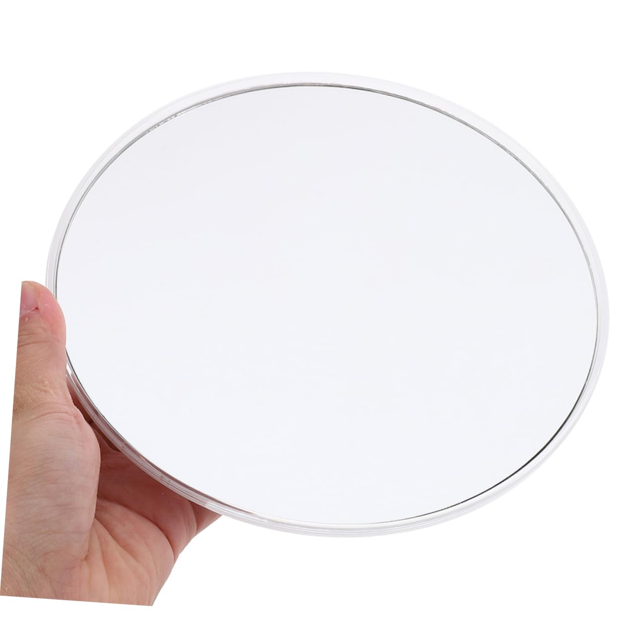5 Piezas Espejo De Vanidad con Ventosa Espejos Magnificado para Aumento Aumentar Baño Forma De Tocador Lupa Condujo Muro De Plata