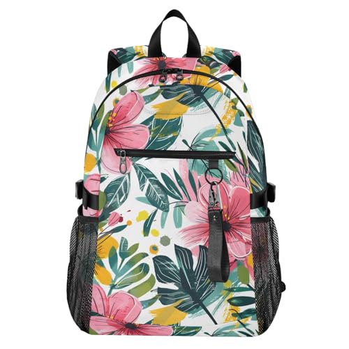 Sac à dos de voyage avec imprimé floral exotique pour vos escapades