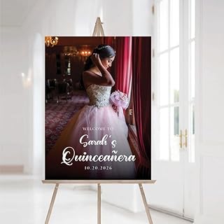 Personalized Photo Quinceañera Welcome Sign, Custom Picture Quinceañera Welcome Sign, Spanish Quinceanera Sign, Quinceanera Decorations, Quinceañera Sign, Spanish Birthday Welcome Sign