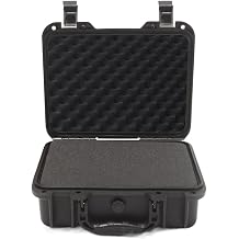 TUFFS Portable Plastic Protection Box Case Camera Equipment Shockproof Tool Box W/Sponge Color 2518 Black, Size A