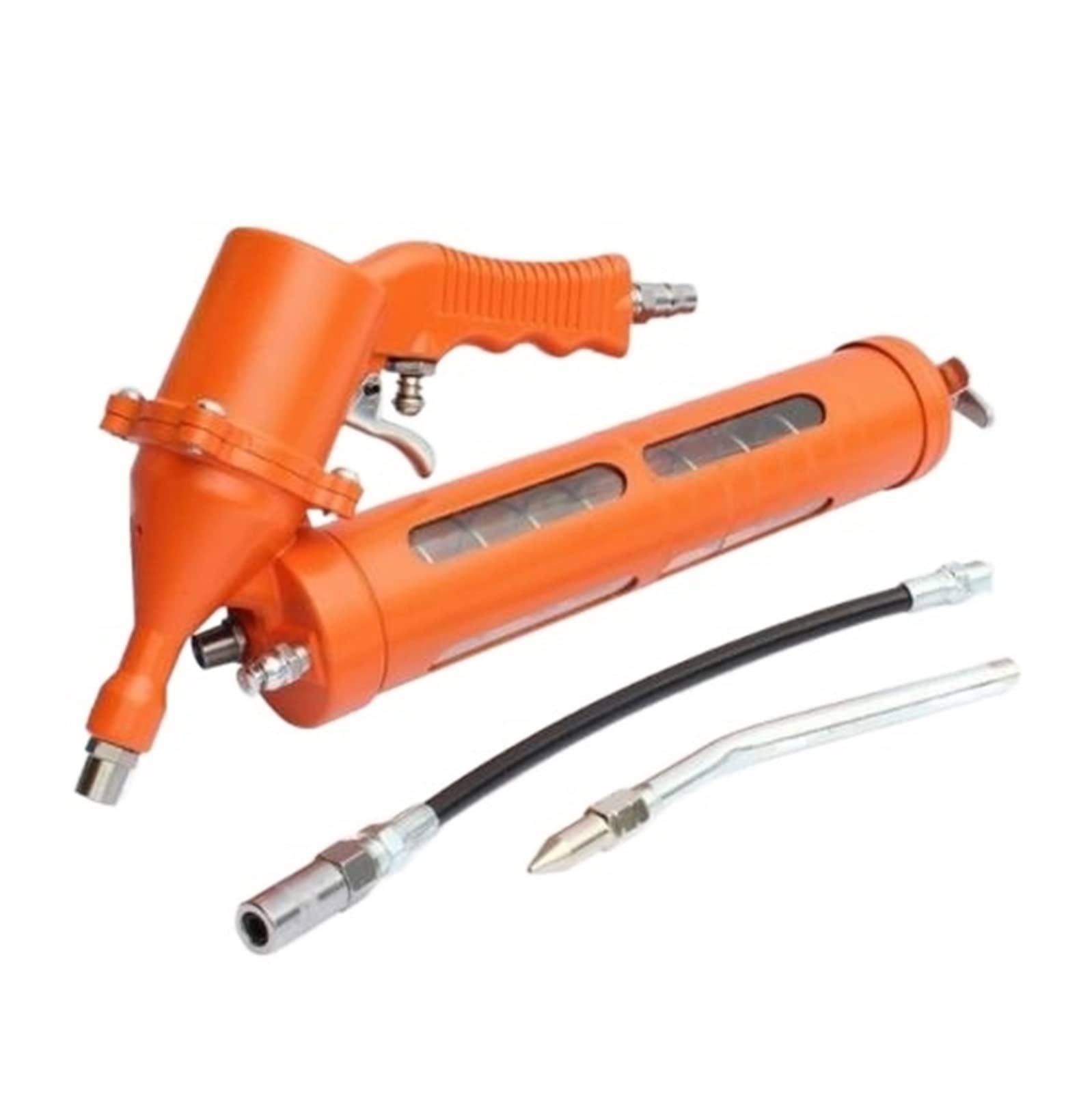 Bomba de Engrase Grasa neumática de 500 CC para Pistola, Herramienta de Acero Pesado, Grasa para Bomba de compresor neumático Boquilla Bomba de Engrase(A)