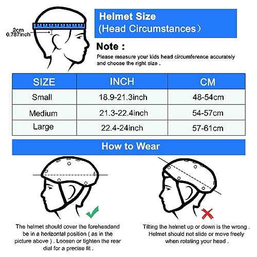Bavilk Kids Bike Helmet,Boys Girls Helmet Multi-Sport Helmet for Skateboard Roller Inline Skating Bicycle Scooter 3 Sizes - Thumbnail 6