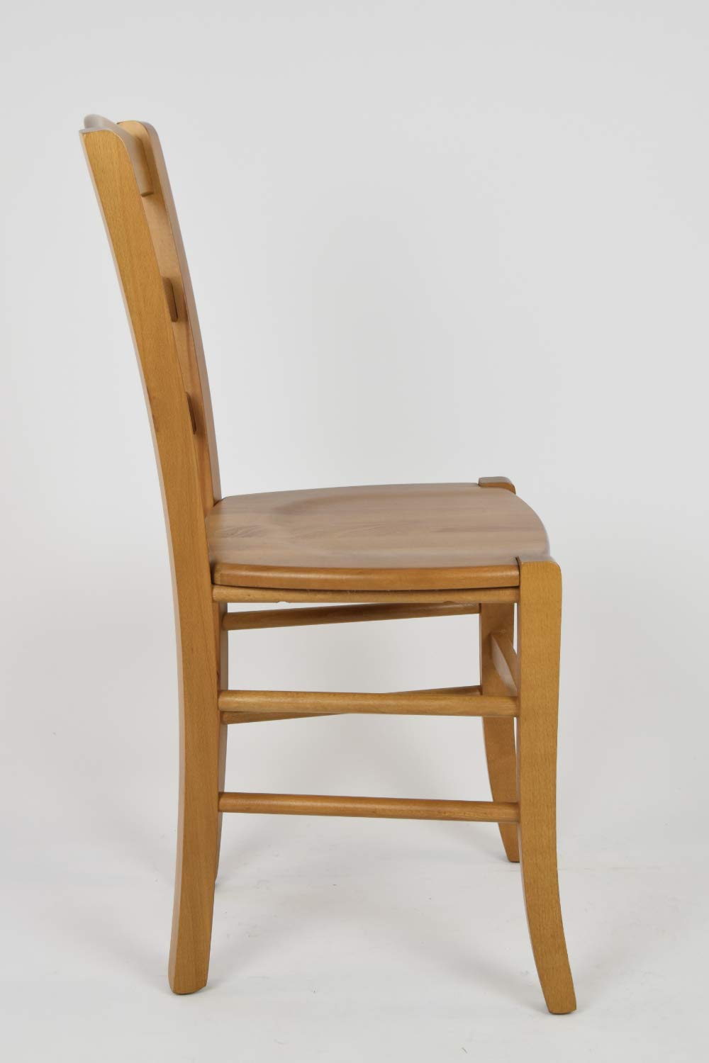 t m c s Tommychairs - Set 4 sillas Cuore para Cocina y Comedor, Estructura en Madera de Haya Color Roble y Asiento en Madera